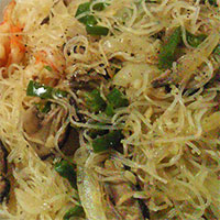 Vermicelli Rice Noodles Cooked