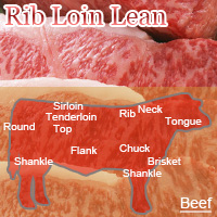 Beef Rib Loin Lean