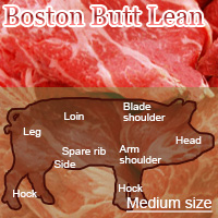 Medium-Sized Pork Boston Butt Lean