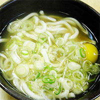 Tsukimi Udon Noodle Soup