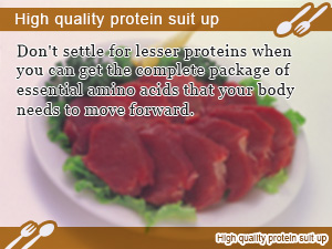 High quality protein suit up