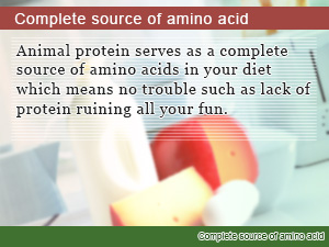 Complete source of amino acid