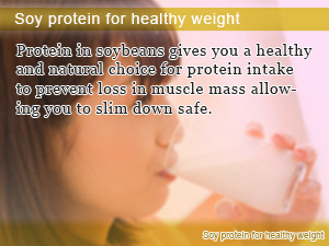 Soy protein for healthy weight