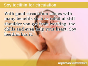 Soy lecithin for circulation