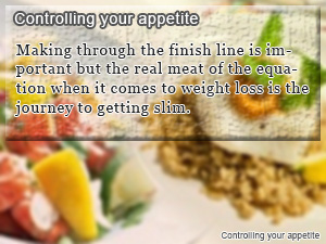 Controlling your appetite