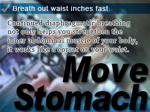 Breath out waist inches fast