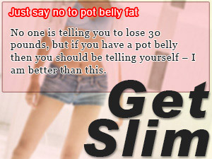 Just say no to pot belly fat