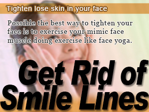 Tighten lose skin in your face