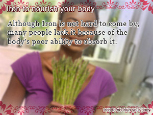 Iron to nourish your body
