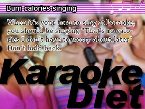 Burn calories singing