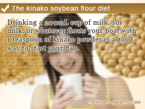 The kinako soybean flour diet