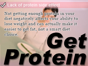 Lack of protein side effect