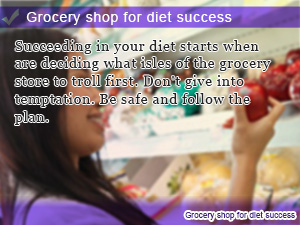 Grocery shop for diet success
