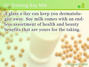 On Drinking Soy Milk