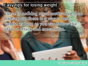Easy tips for losing weight