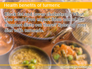Health benefits of turmeric
