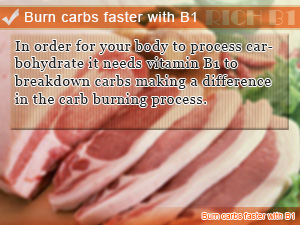 Burn carbs faster with B1