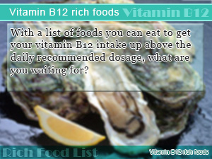 Vitamin B12 rich foods