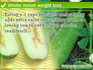 Winter melon weight loss
