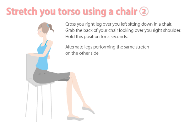 best stress test, stretching on your chair