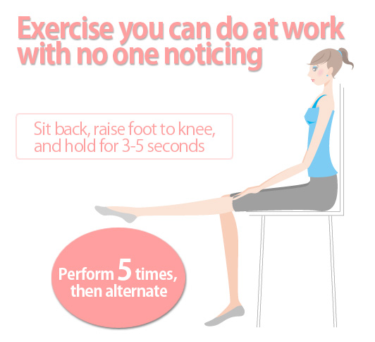 Exercise you can do at work with no one noticing