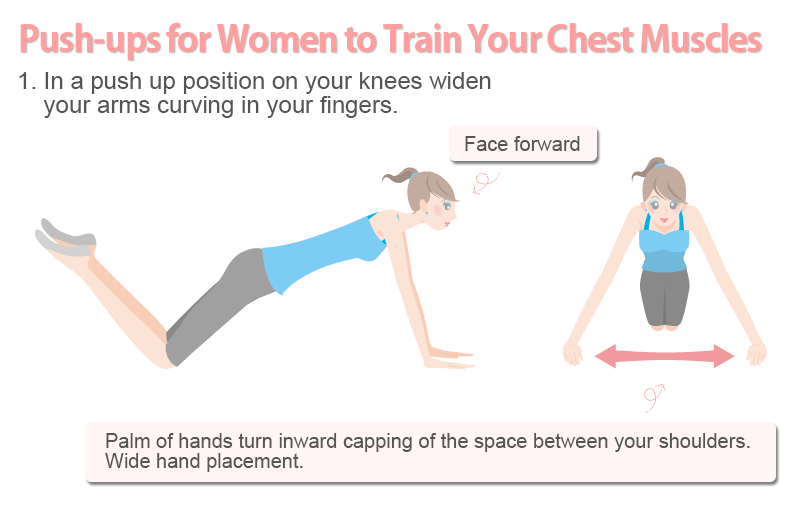 women push ups chest exercise