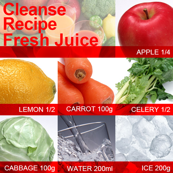 Cleanse recipe for fresh juice