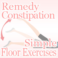 remedy constipation simple floor exercise