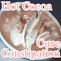 cure constipation hot cocoa