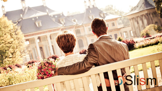 couple sitting on a bench