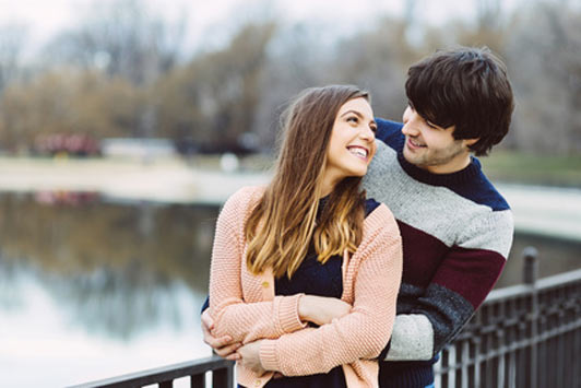 couple in park