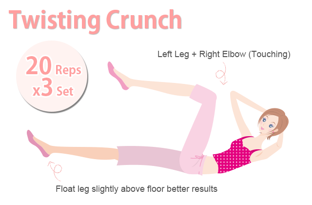 Stomach Exercise Menu (Illustrated)