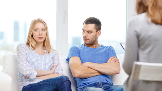 young couple at counselling