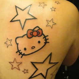 Hello Kitty among the stars