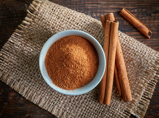 bowl of cinnamon