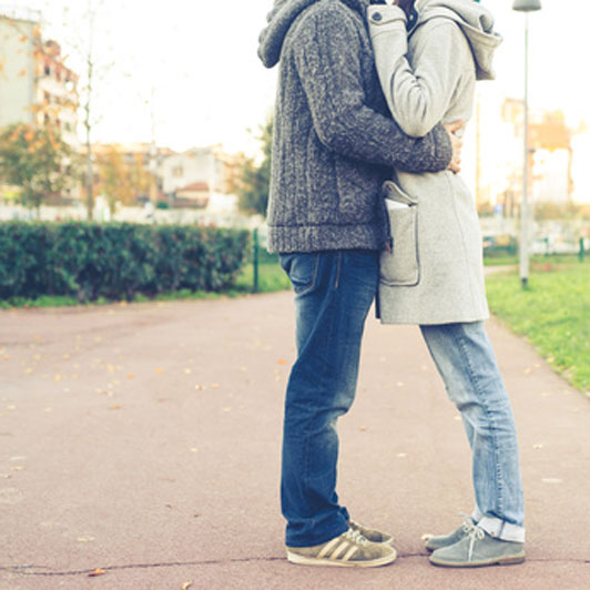 couple together in embrace