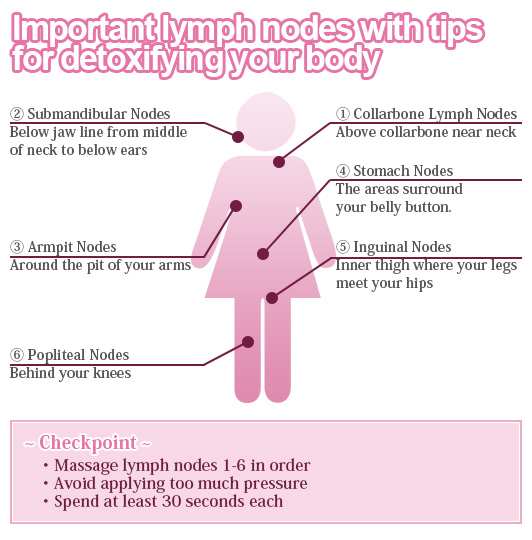 Important lymph nodes with tips for detoxifying your body