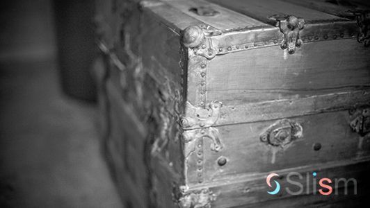 Antique treasure box