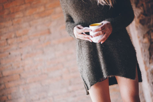 girl and cup