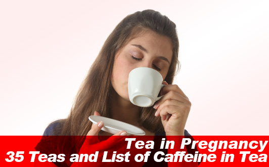 Tea in Pregnancy: 35 Teas and List of Caffeine in Tea