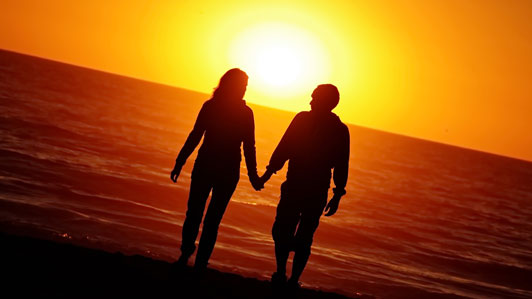 couple at sunset