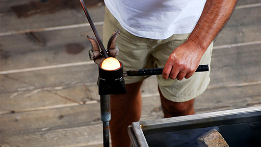 guy working metal