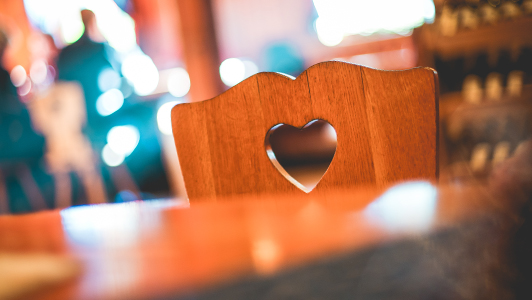 Couple having dinner at ethnic restaurant