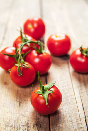 red baby tomatoes