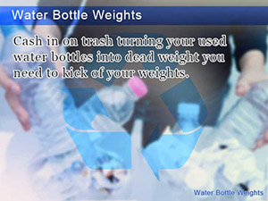 recycled water bottles