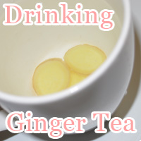 Drinking Ginger Tea